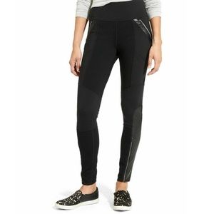 AHTLETA legging with leather detail